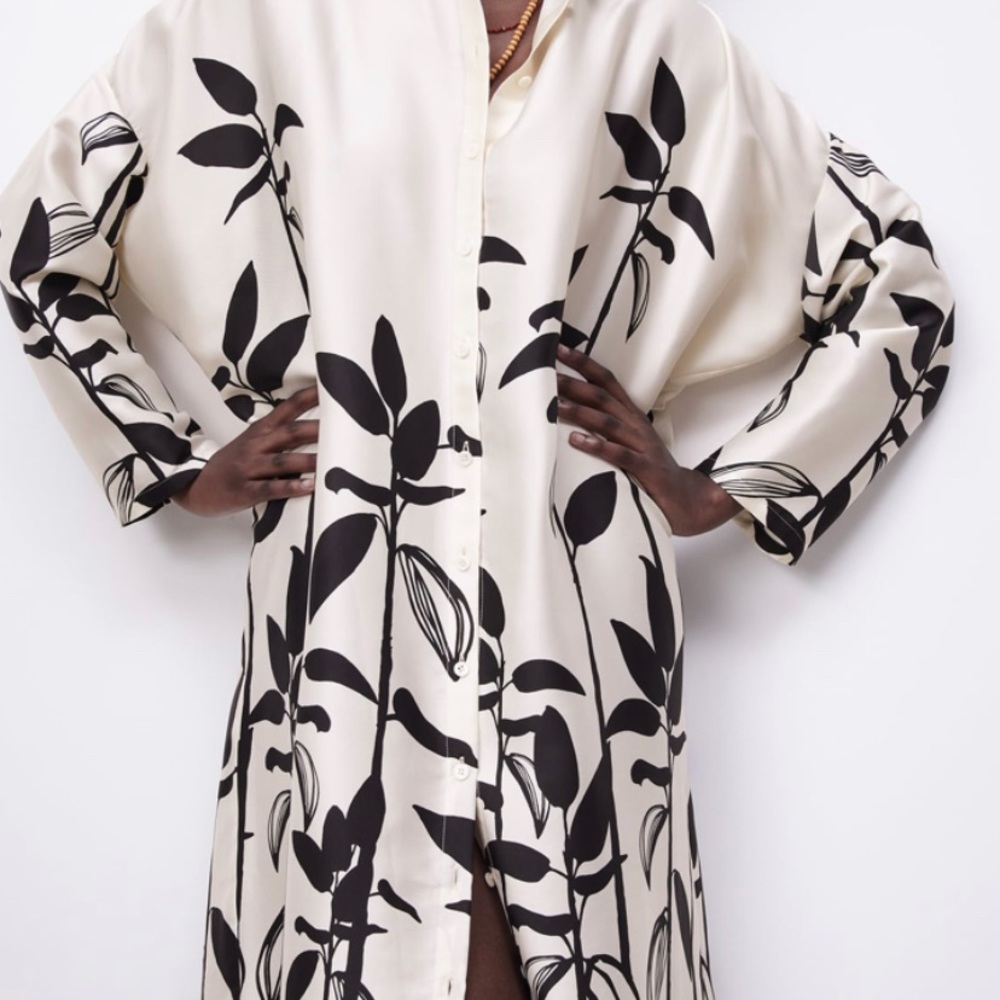 Zara Shirt Dress Swim Cover - Picture 5 of 6